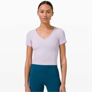 Lululemon Nulu Cropped Slim Yoga Short Sleeve